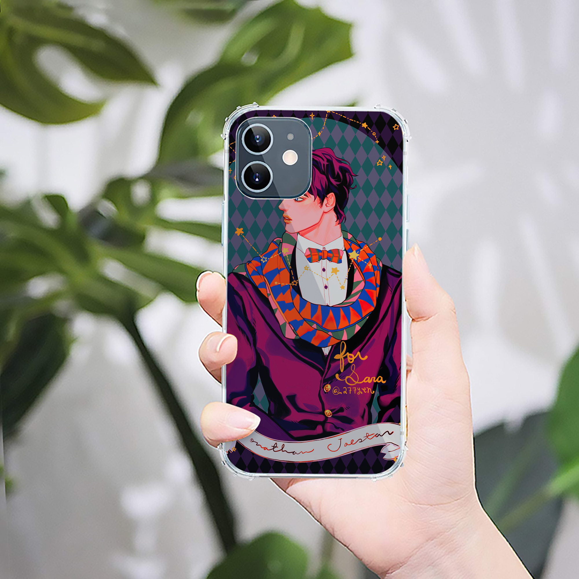 （画像用） ジョジョの奇妙な冒険 JoJo's Bizarre Adventure 【iPhone 12シリーズ対応】透明スマホケース（クリアソフトケース）
